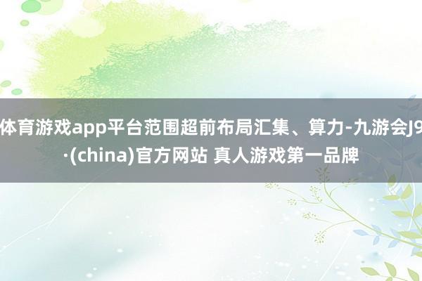 体育游戏app平台范围超前布局汇集、算力-九游会J9·(china)官方网站 真人游戏第一品牌